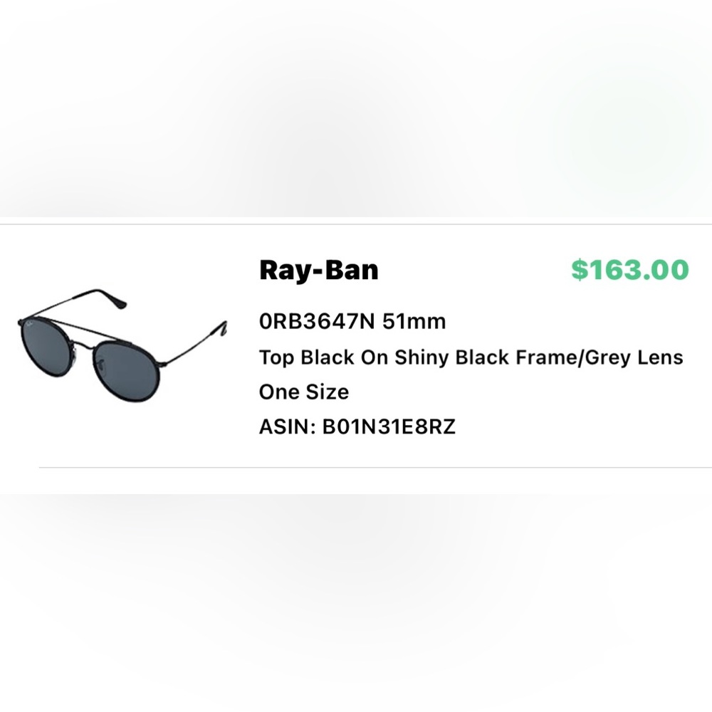 ray ban black sunglasses